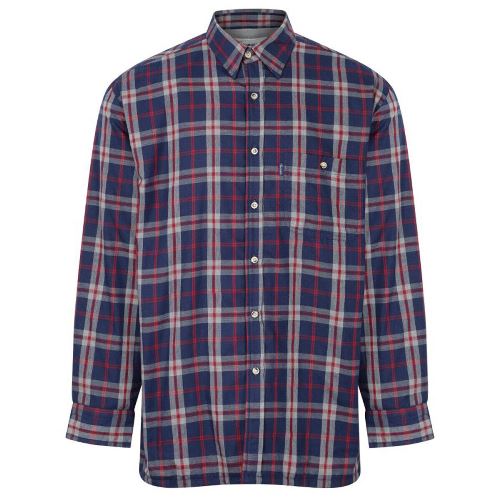 Mens Fleece Lined Check Shirt