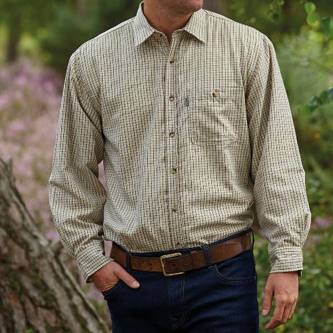 Mens Fleece Lined Check Shirt