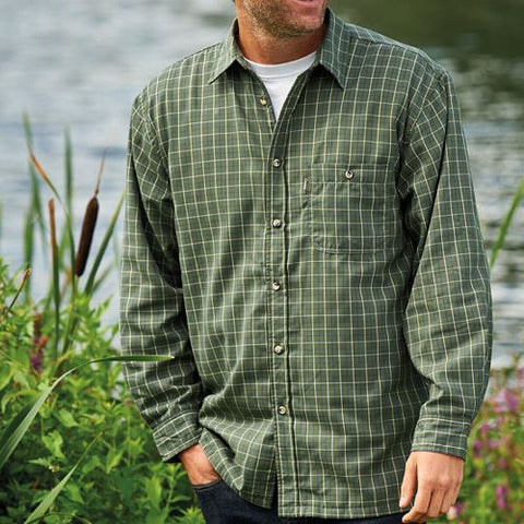 Mens Fleece Lined Check Shirt