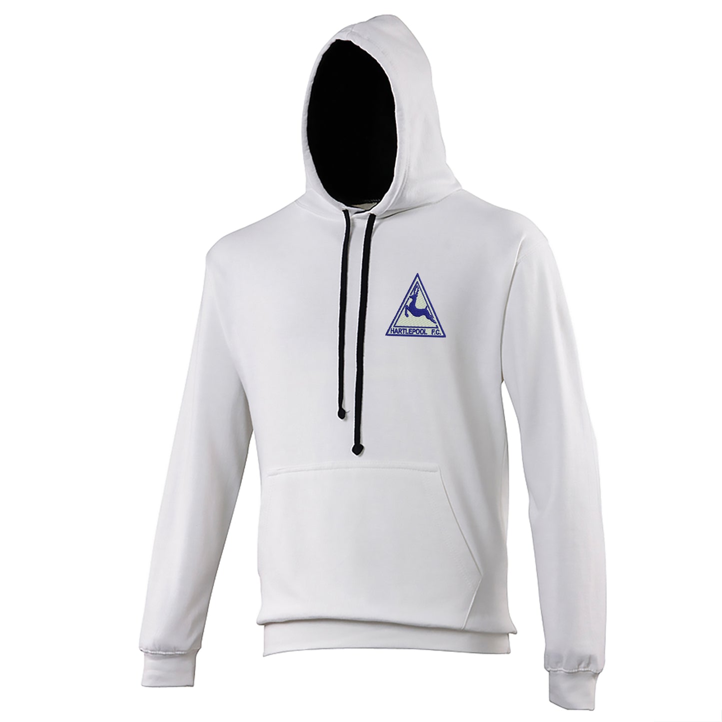 Retro Hartlepool Embroidered Contrast Hoodie