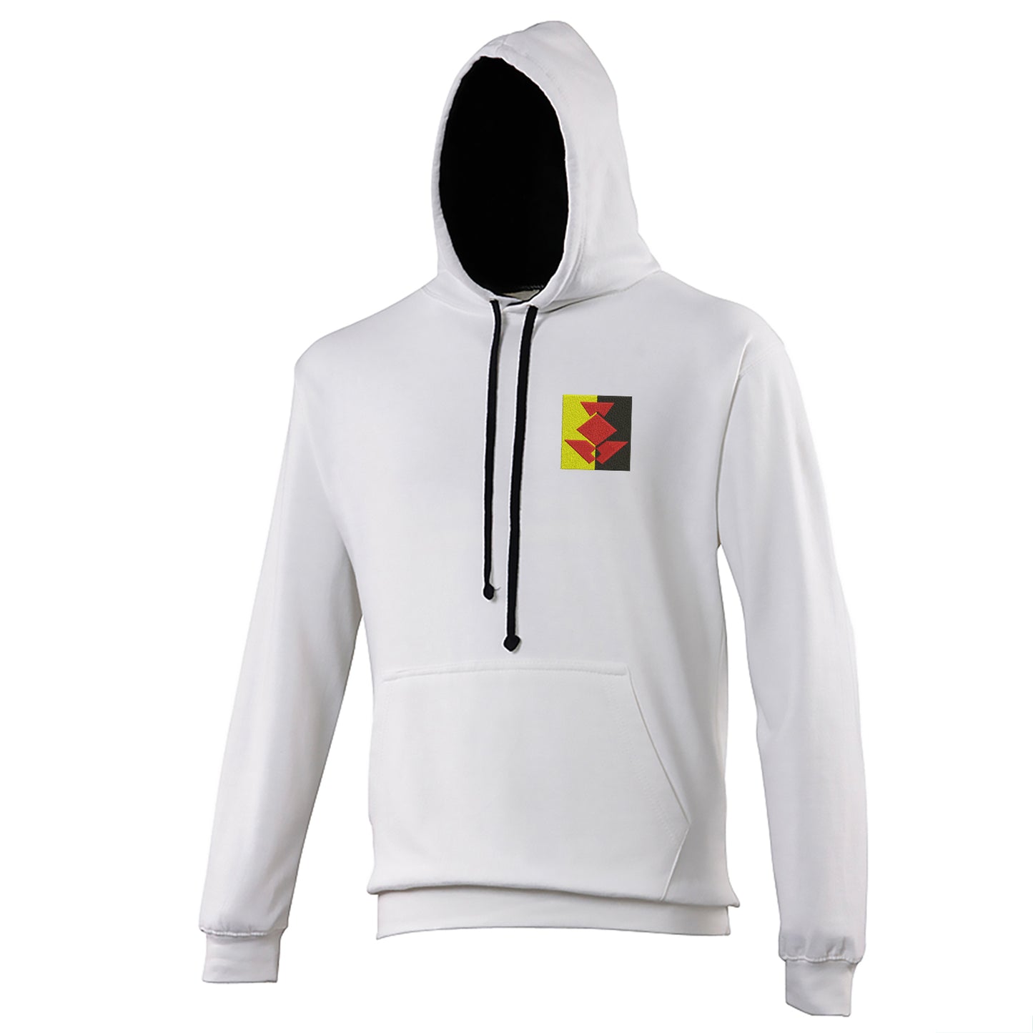 Retro Partick 1990 Embroidered Contrast Hoodie