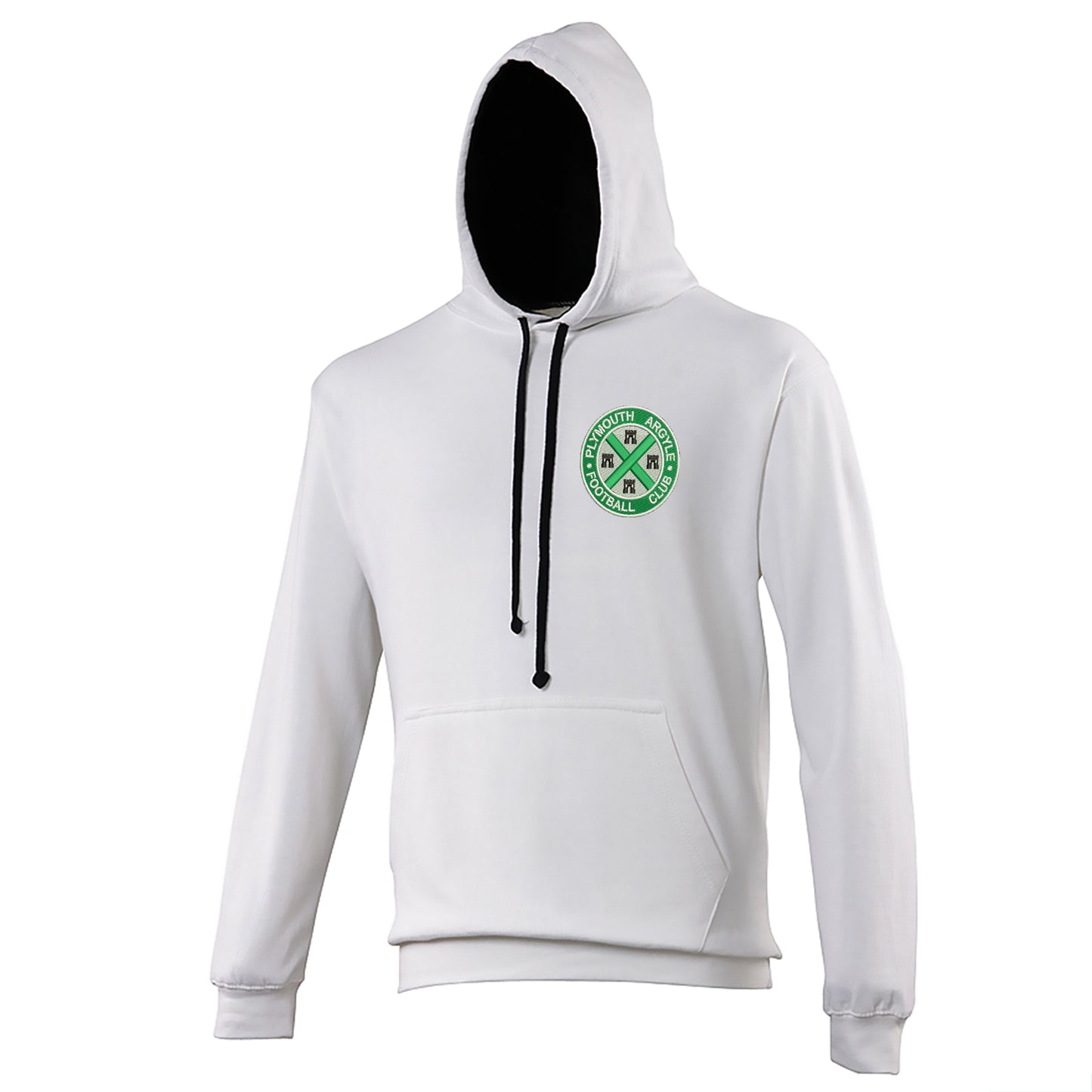 Retro Plymouth 1911 Embroidered Contrast Hoodie