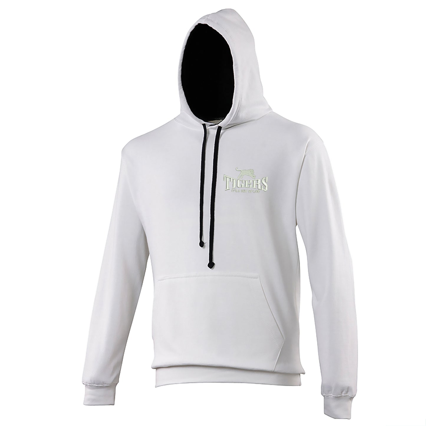 Tigers It's a Way of Life Embroidered Contrast Hoodie