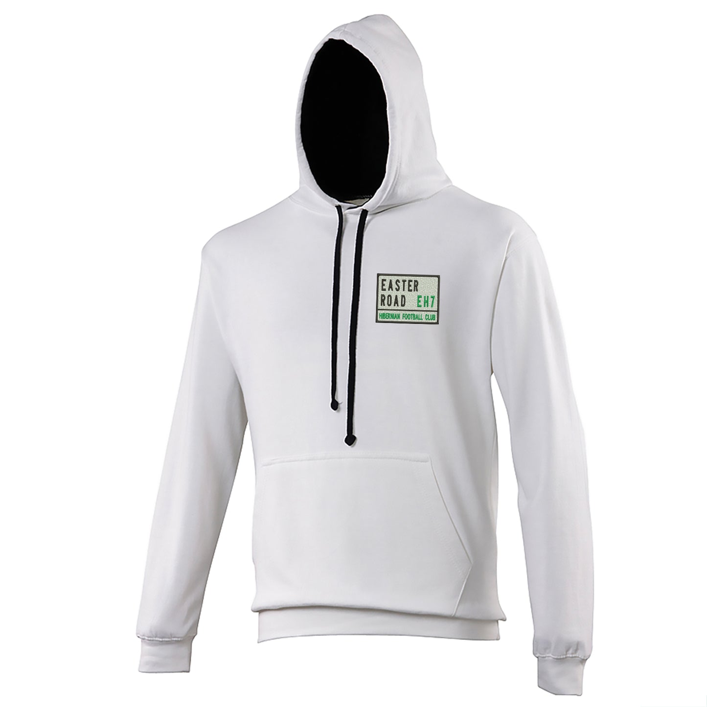 Easter Road EH7 Embroidered Contrast Hoodie