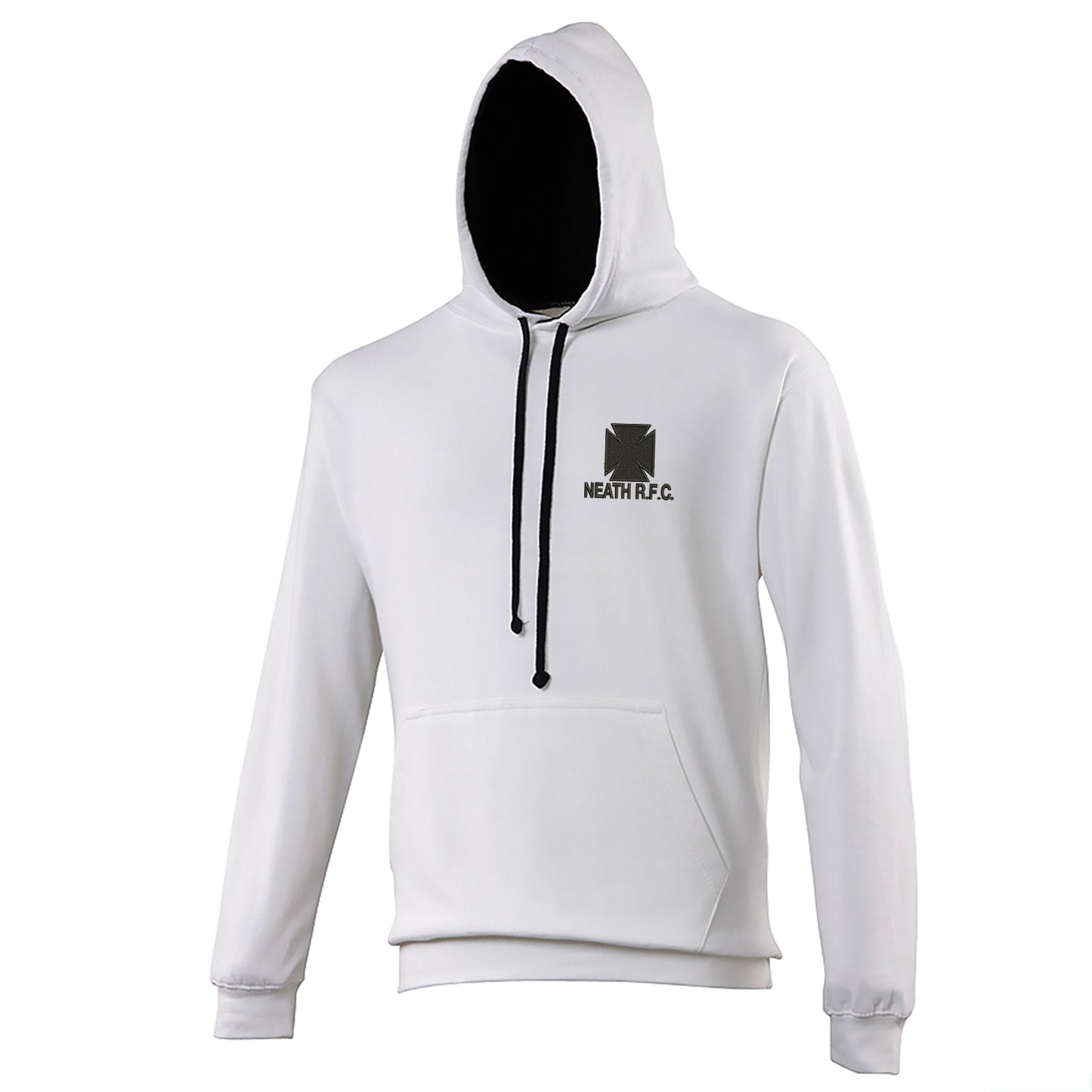 Retro Neath RFC Embroidered Contrast Hoodie
