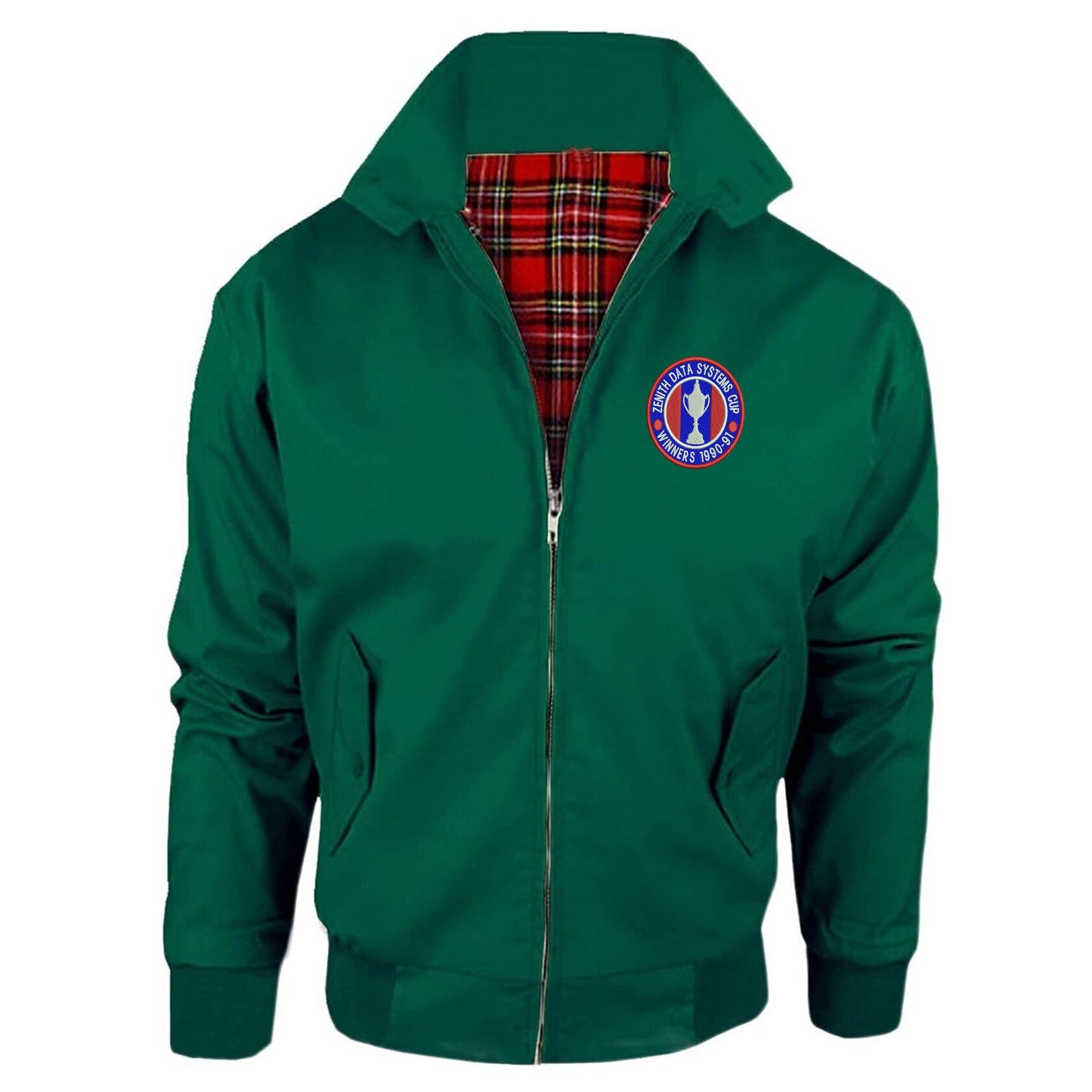Retro Crystal Palace Zenith Data Systems Cup Winners 1991 Embroidered Classic Harrington Jacket
