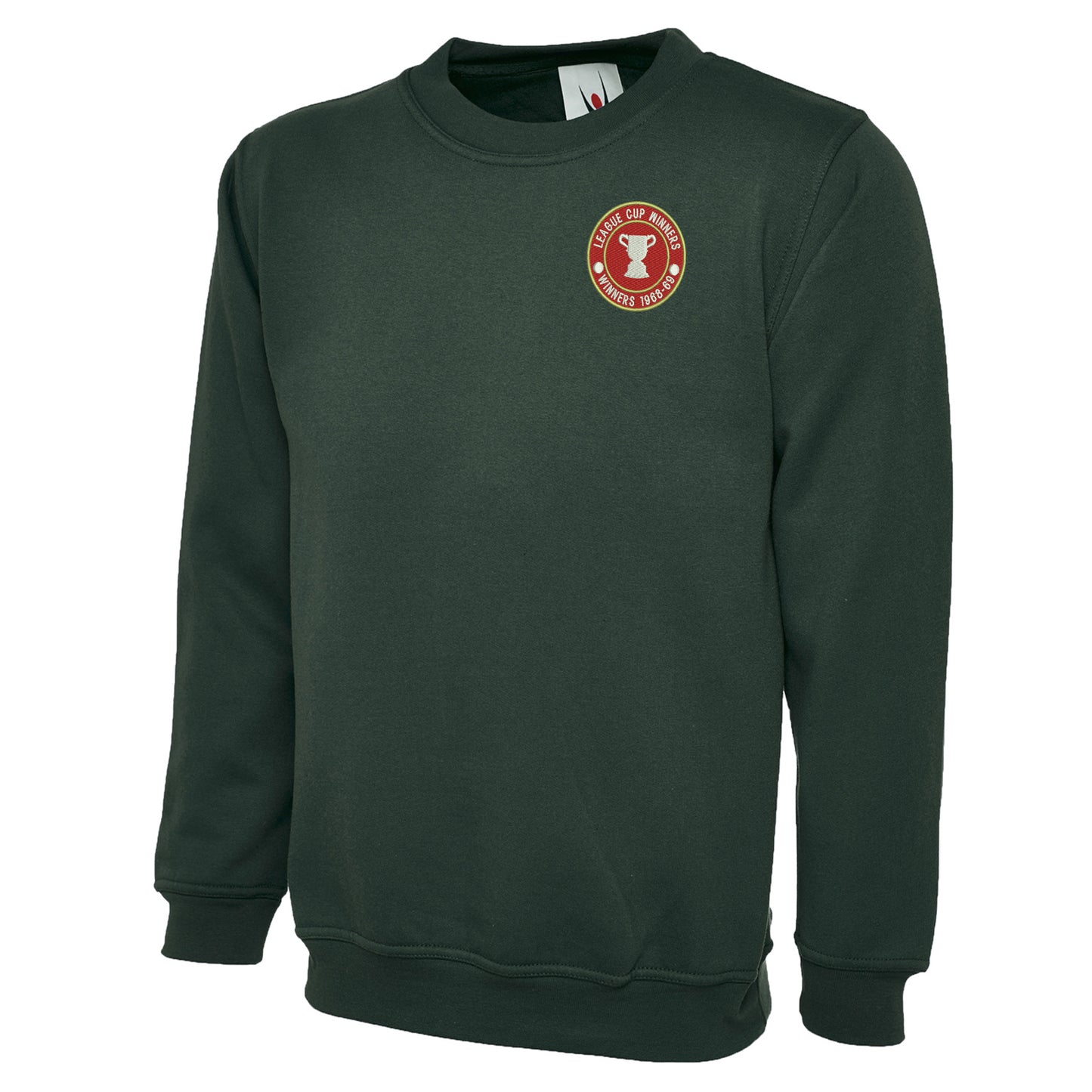 Retro Swindon Town Football League Cup Winners 1969 Embroidered Classic Sweatshirt