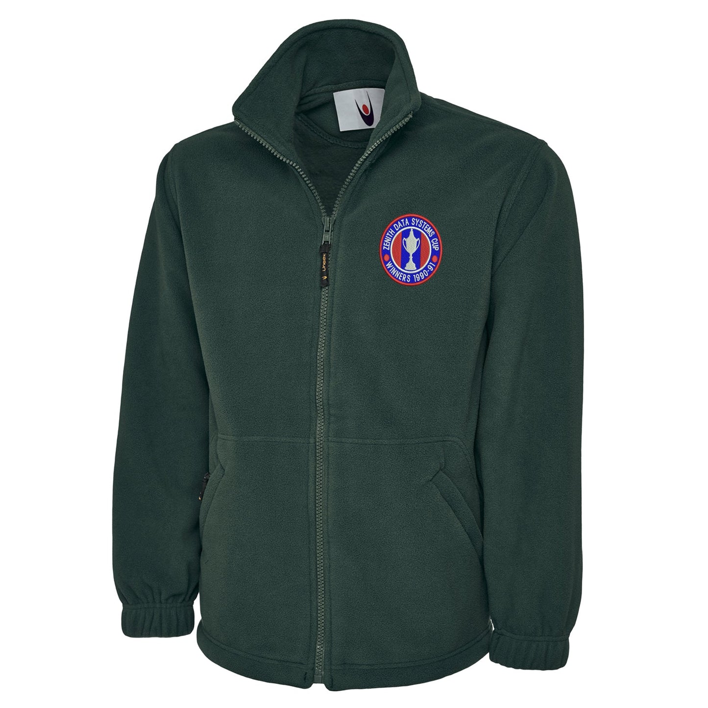 Retro Crystal Palace Zenith Data Systems Cup Winners 1991 Embroidered Premium Fleece