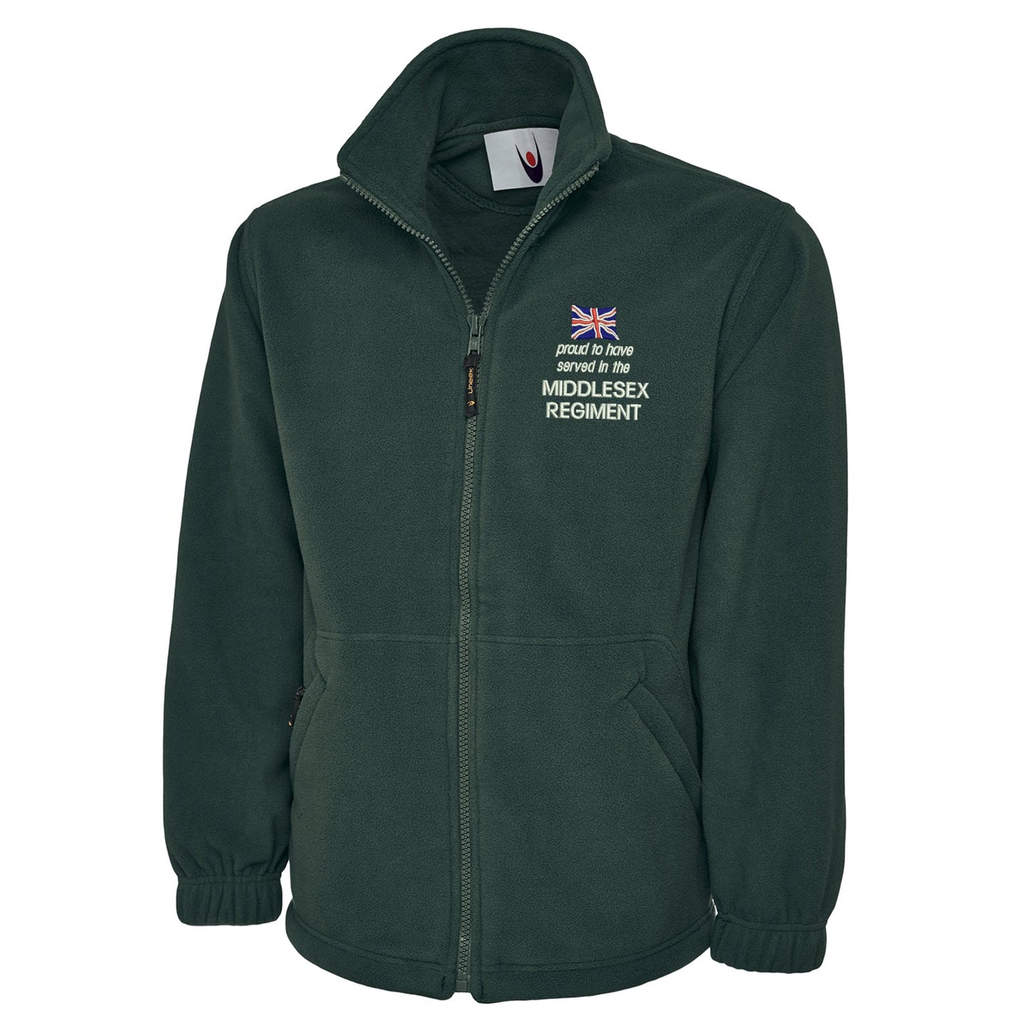 Proud to Have Served in The Middlesex Regiment Embroidered Premium Fleece