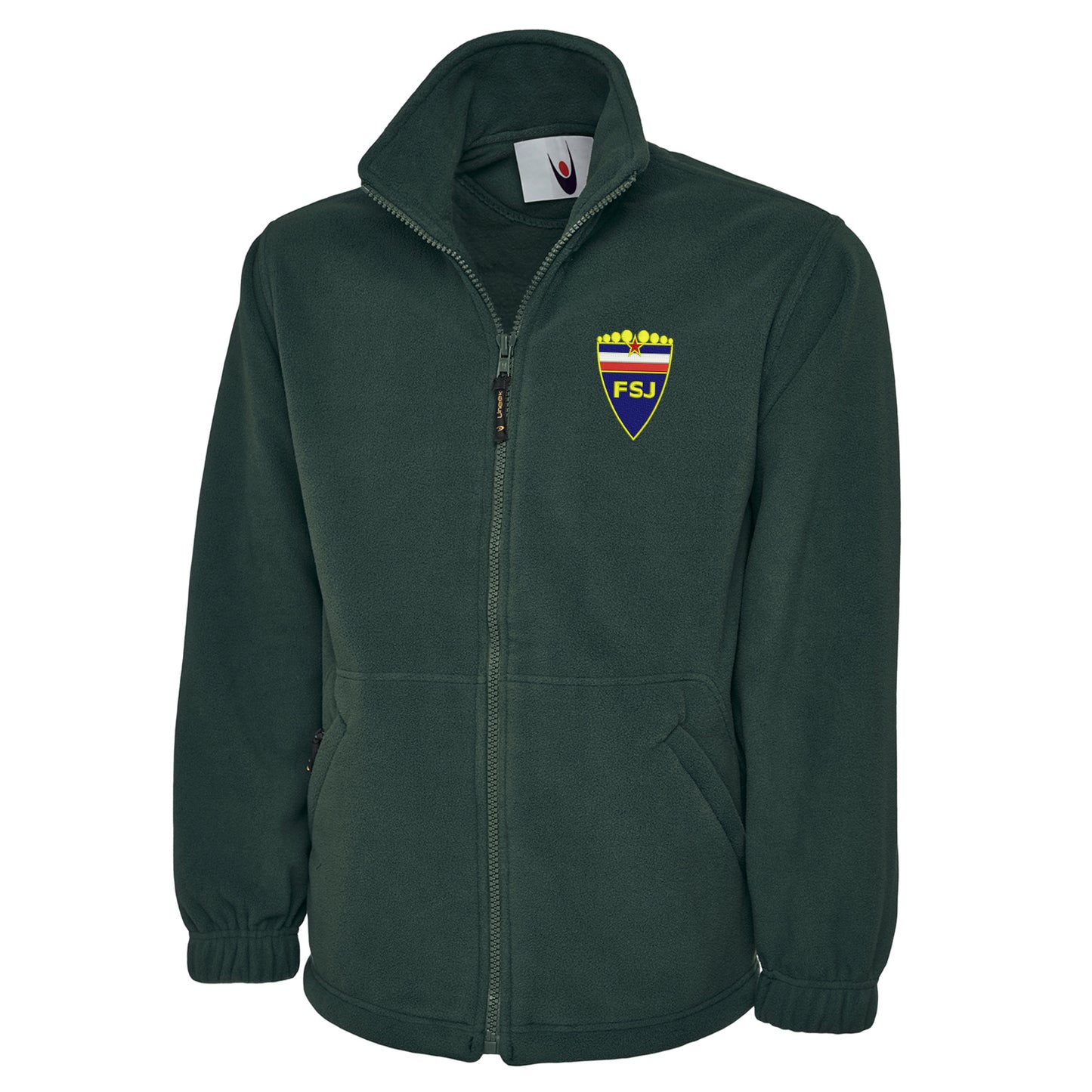 Retro Yugoslavia 1945 Embroidered Premium Fleece Jacket