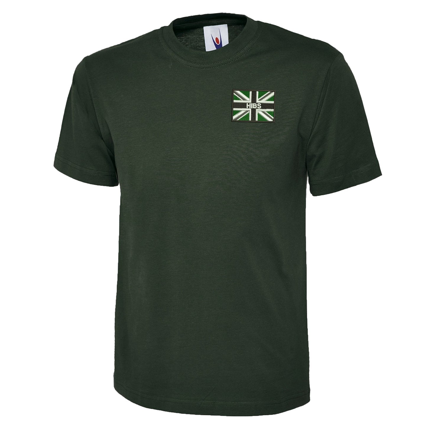 Hibs Coloured Union Jack Embroidered Classic T-Shirt