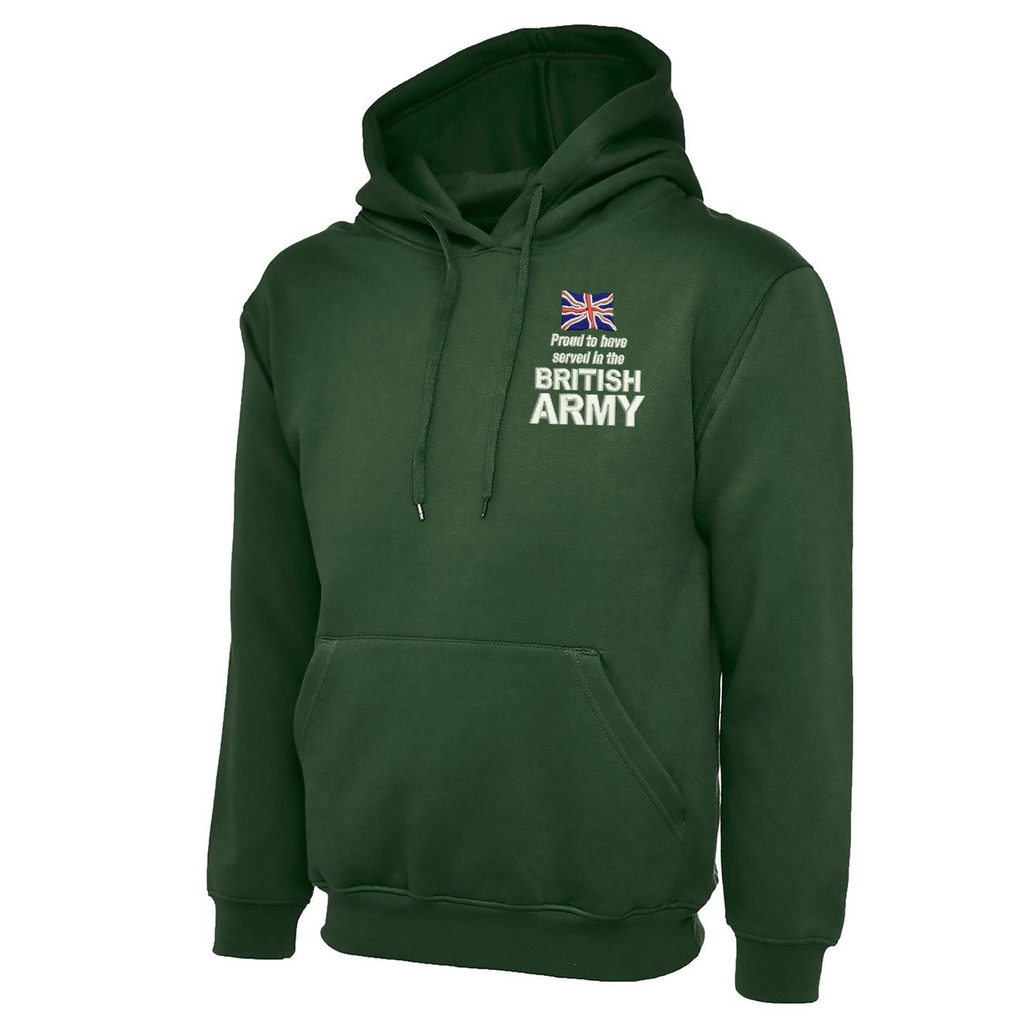 Proud to Have Served in The British Army Embroidered Classic Hoodie