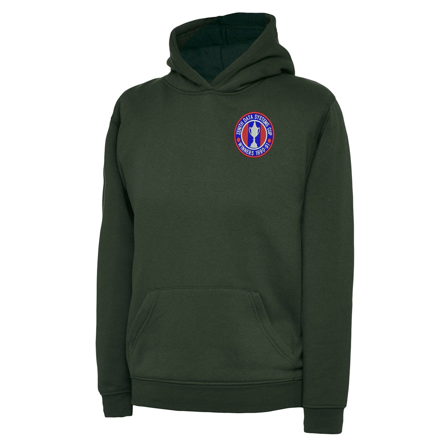 Retro Crystal Palace Zenith Data Systems Cup Winners 1991 Embroidered Children's Hoodie