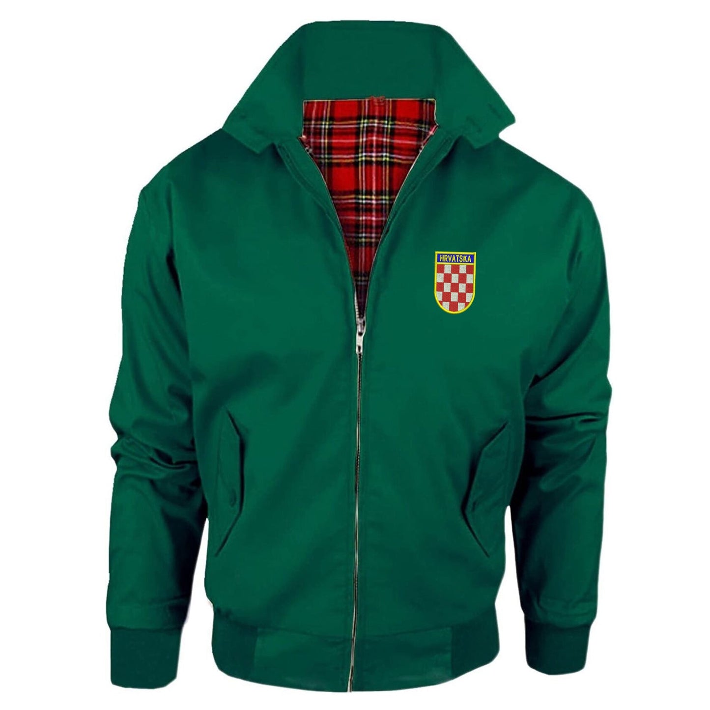 Retro Croatia 1960s Embroidered Classic Harrington Jacket