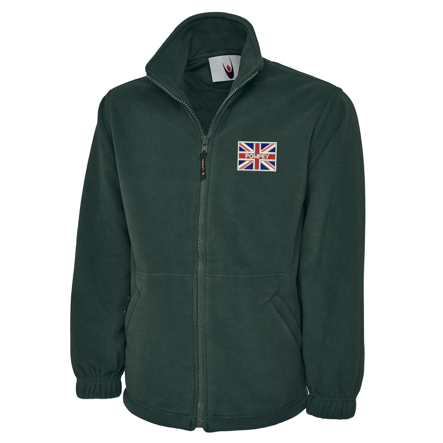 Pompey Coloured Union Jack Embroidered Premium Fleece