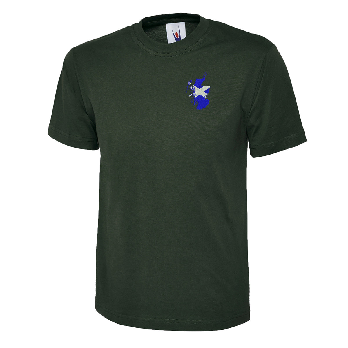 Scotland Flag Map Embroidered Children's T-Shirt