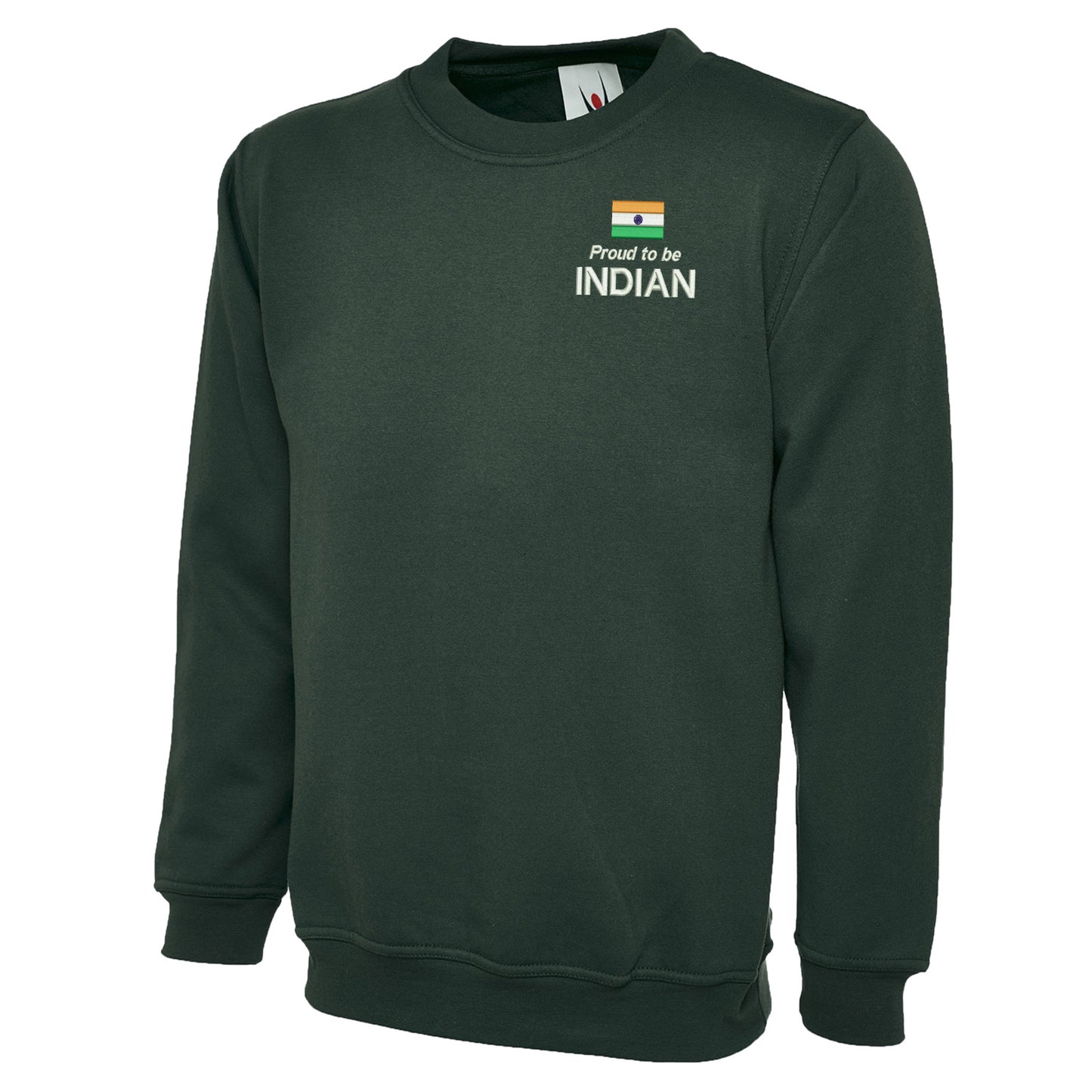 Proud to be Indian Embroidered Classic Sweatshirt