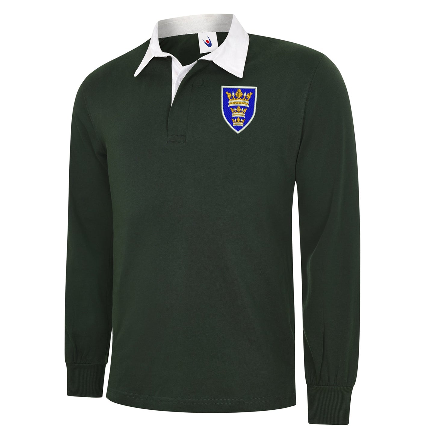 Retro Hull 1935 Embroidered Long Sleeve Rugby Shirt