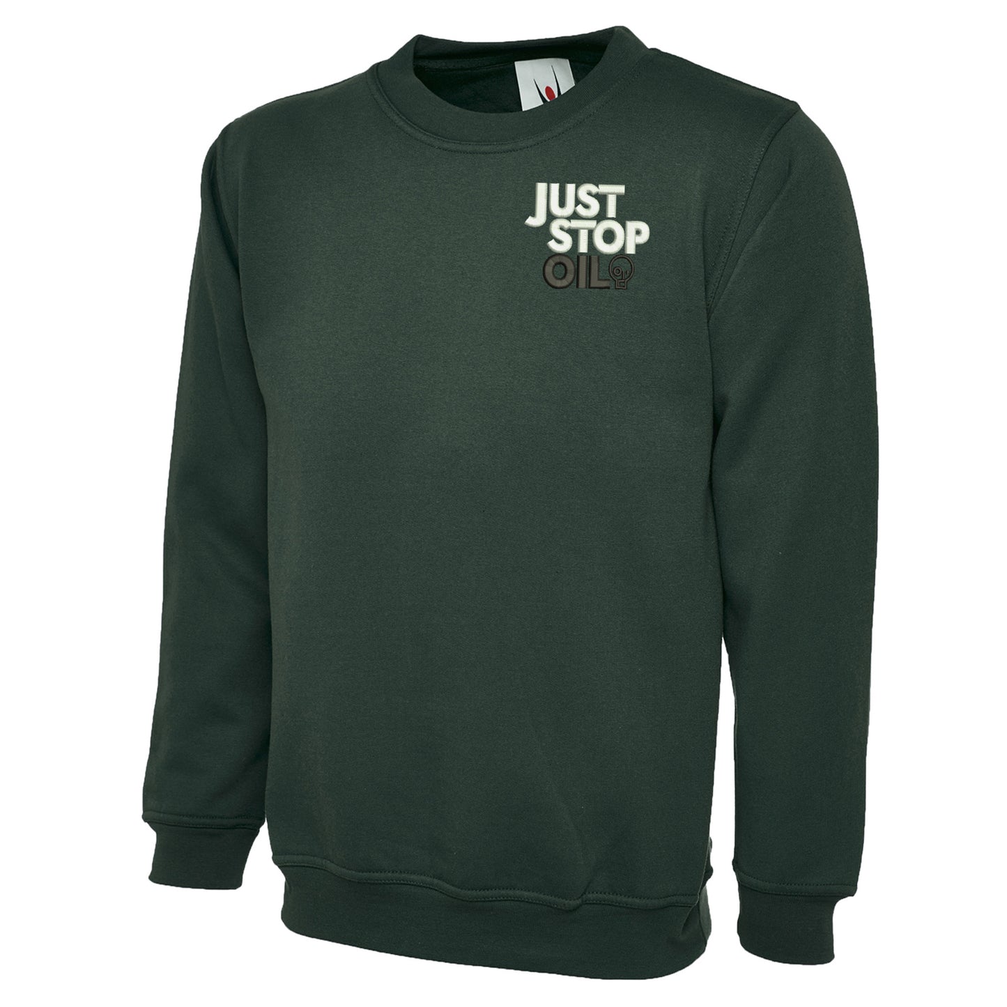 Just Stop Oil Embroidered Classic Sweatshirt