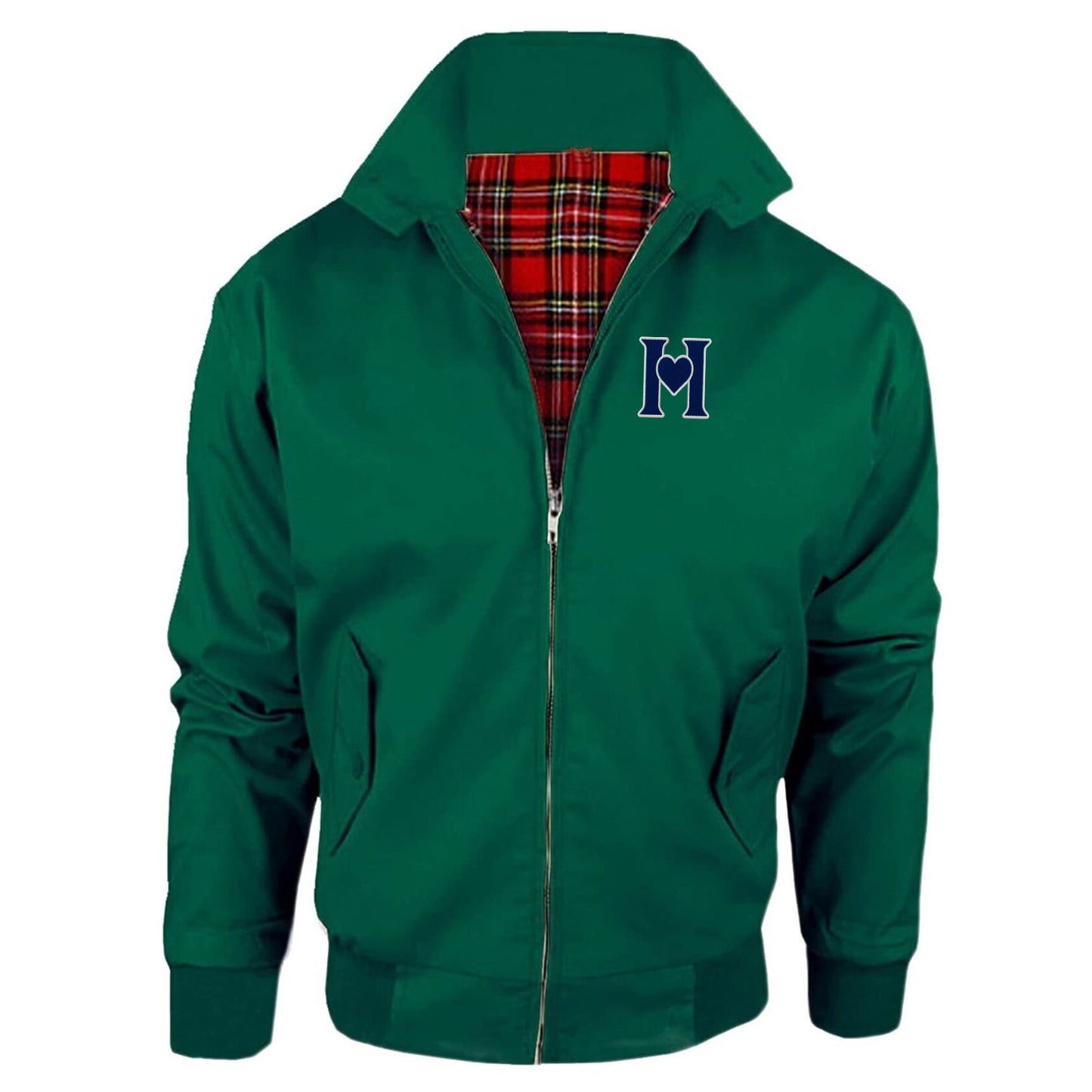 Retro Old School Hearts Football Jacket Mens
