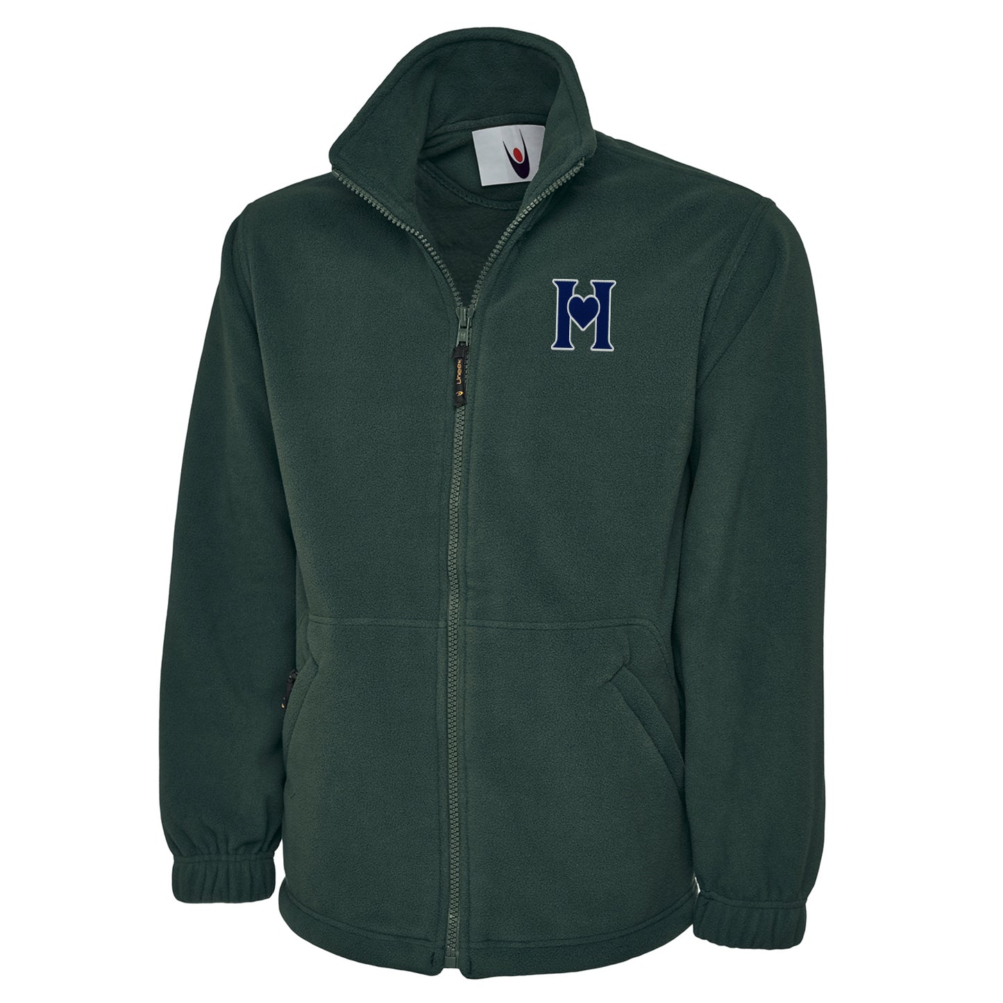 Retro Old School Hearts Football Fleece Jacket