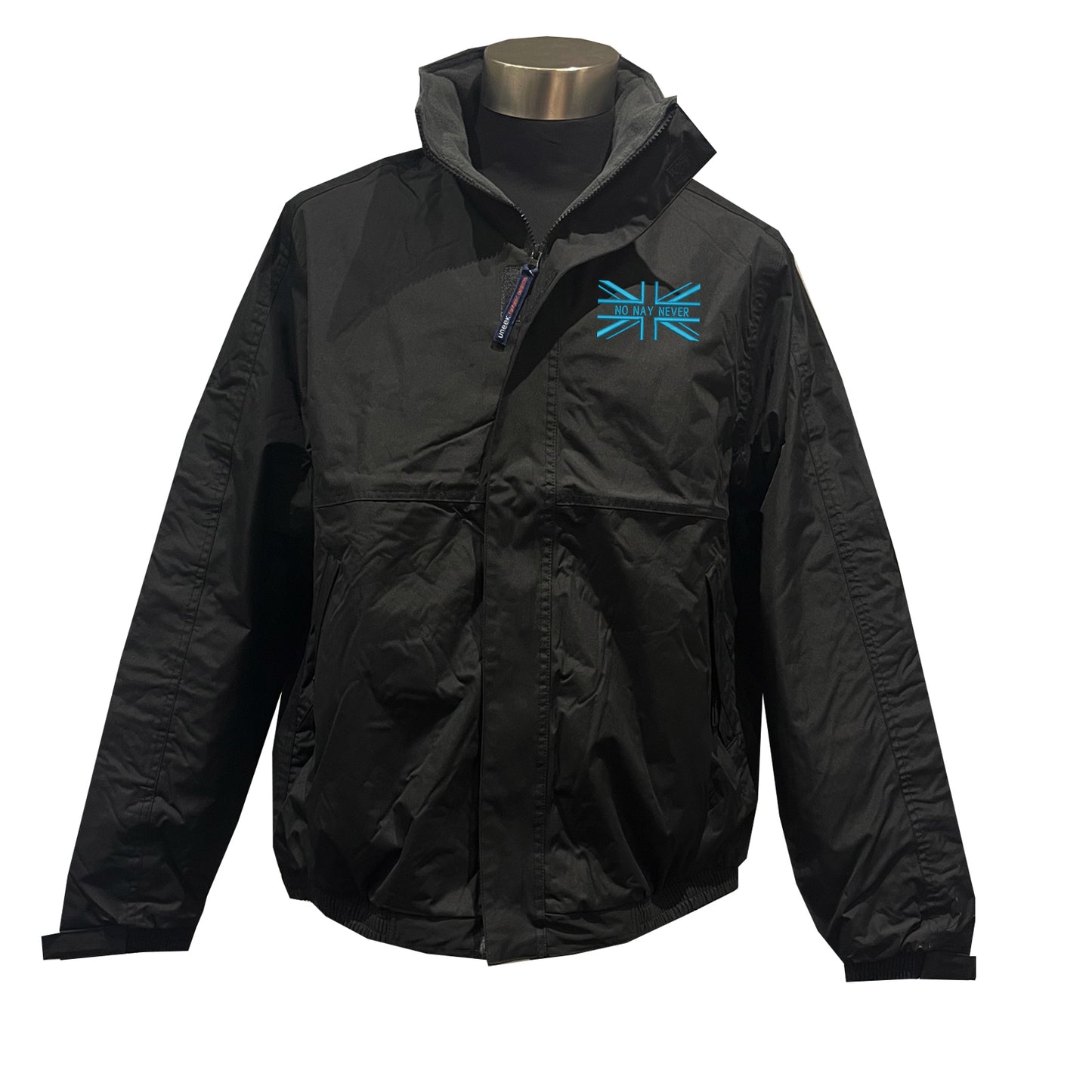 No Nay Never Union Jack Embroidered Premium Outdoor Jacket