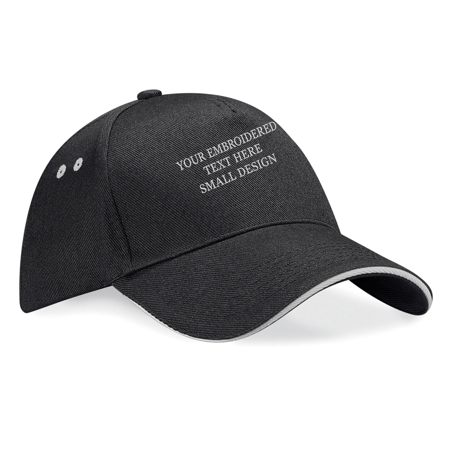 Personalised Custom Small Text Baseball Cap