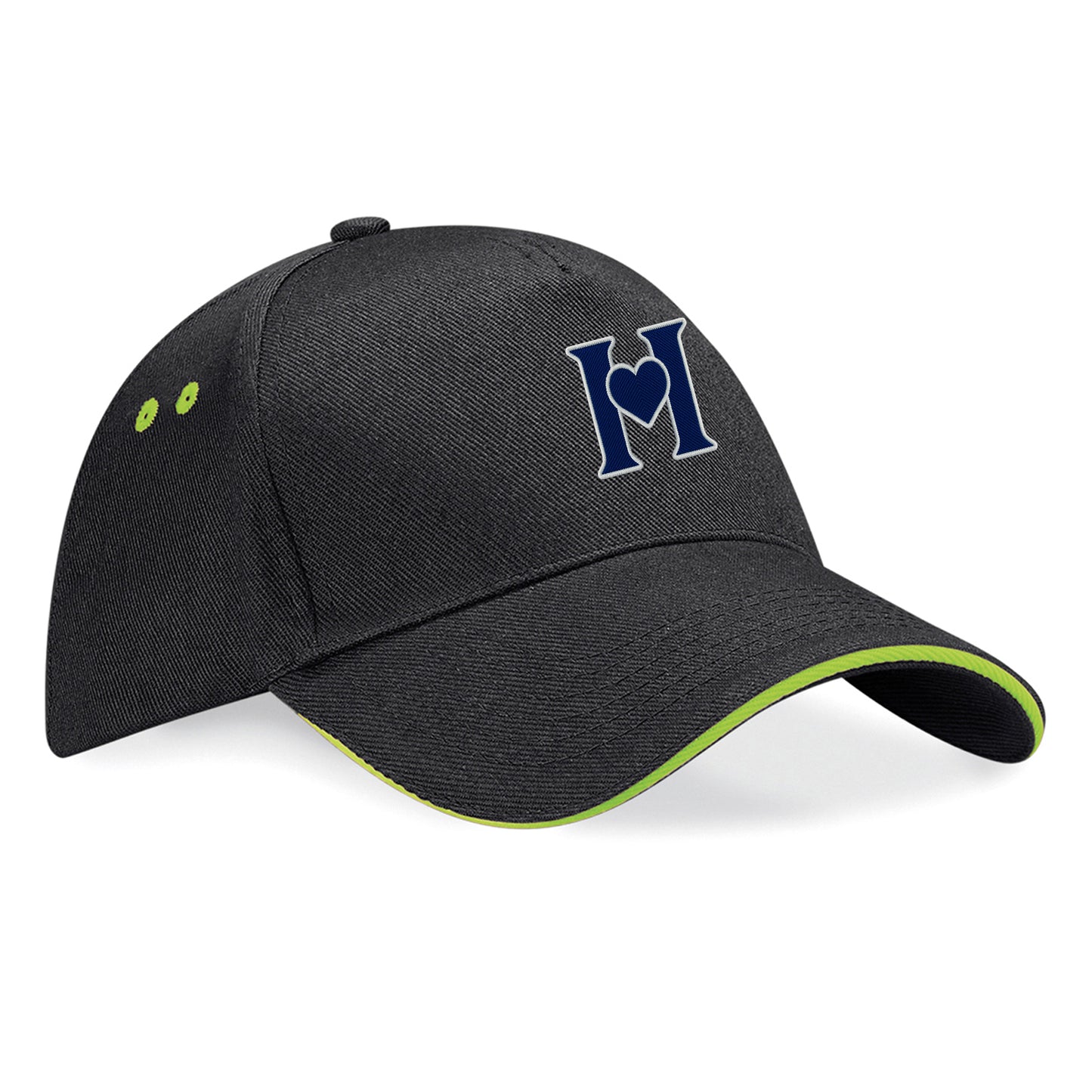 Retro Old School Hearts Football Baseball Cap