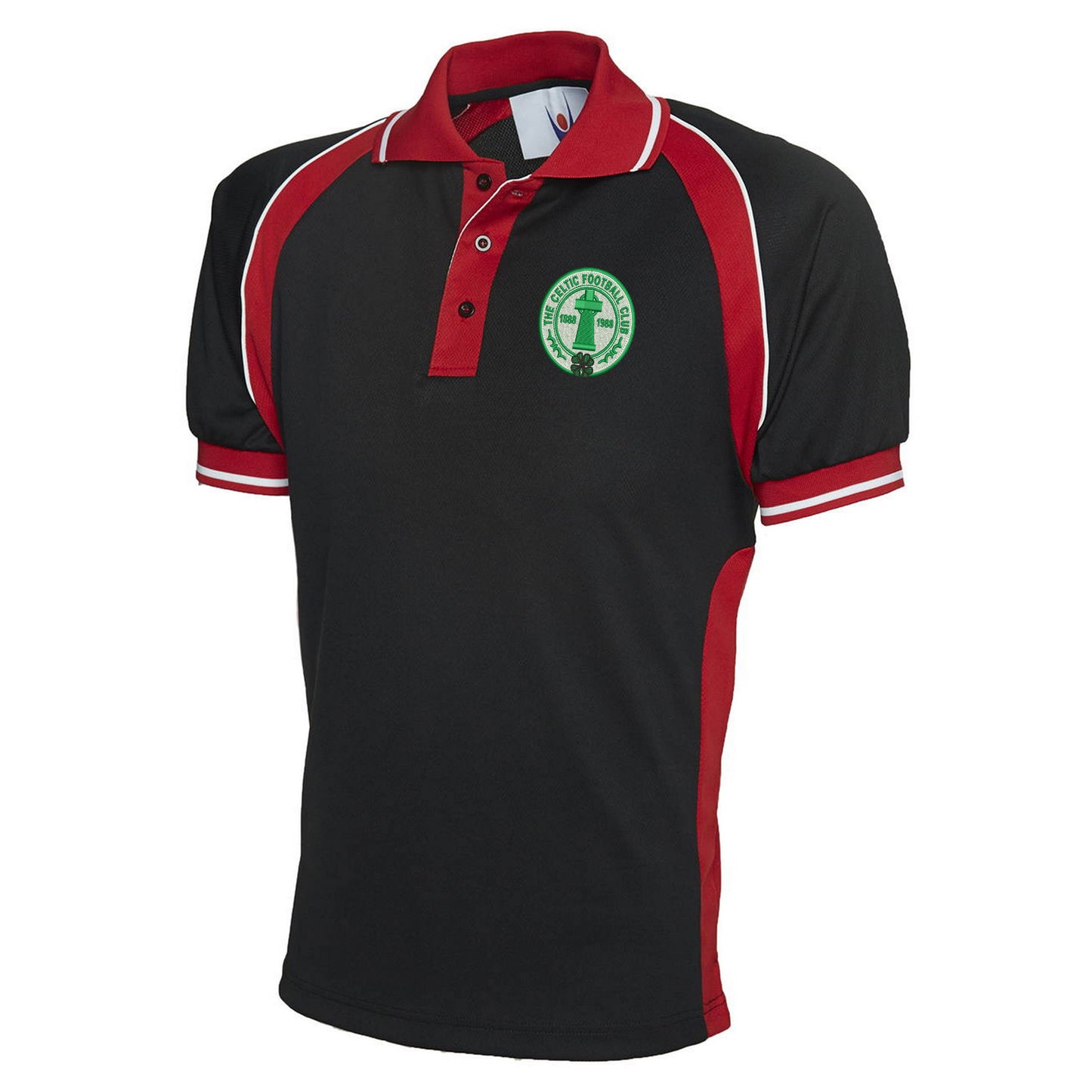 Retro Celtic Centenary Embroidered Polyester Sports Polo Shirt