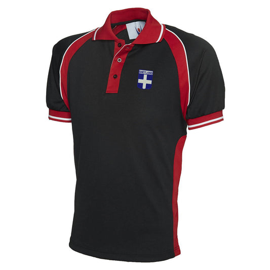 Shetland Flag of Scotland Shield Sports Shirt
