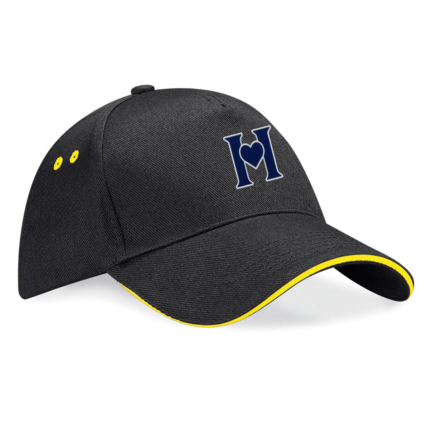 Retro Old School Hearts Football Baseball Cap