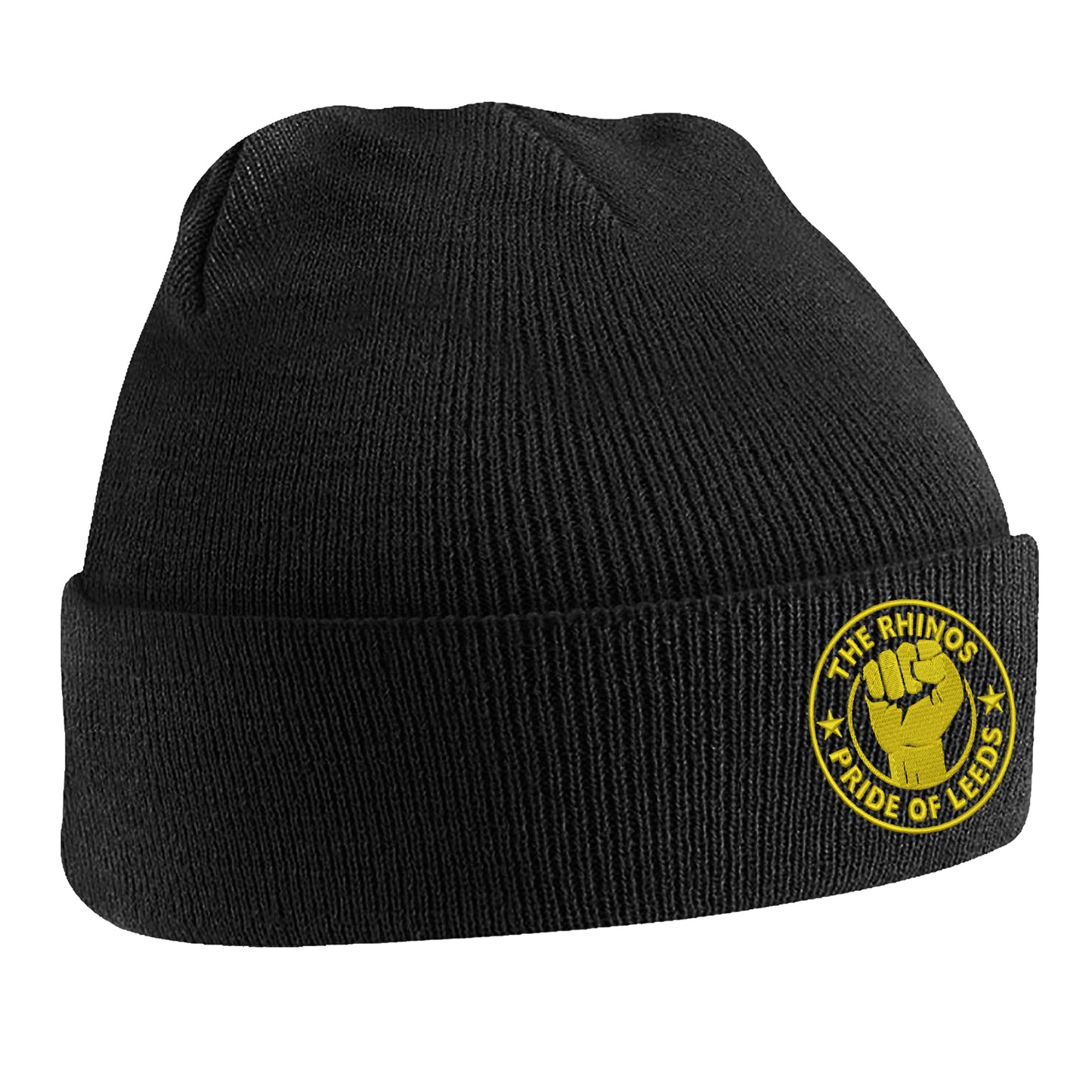 The Rhinos Pride of Leeds Embroidered Beanie Hat