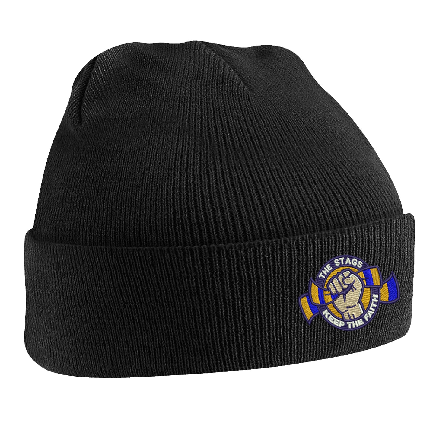 The Stags Keep The Faith Embroidered Beanie Hat