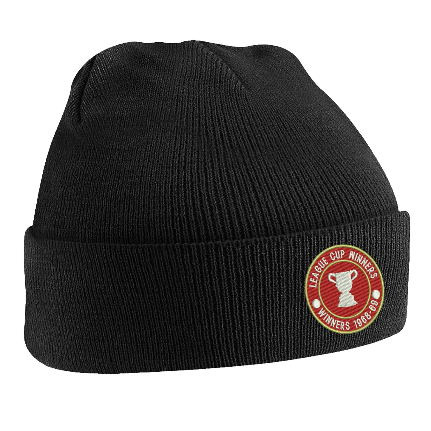 Retro Swindon Town Football League Cup Winners 1969 Embroidered Beanie Hat