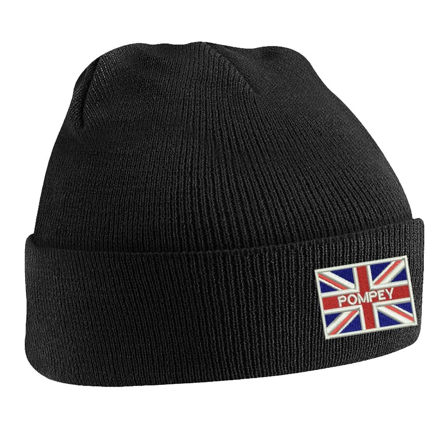 Pompey Coloured Union Jack Beanie Hat