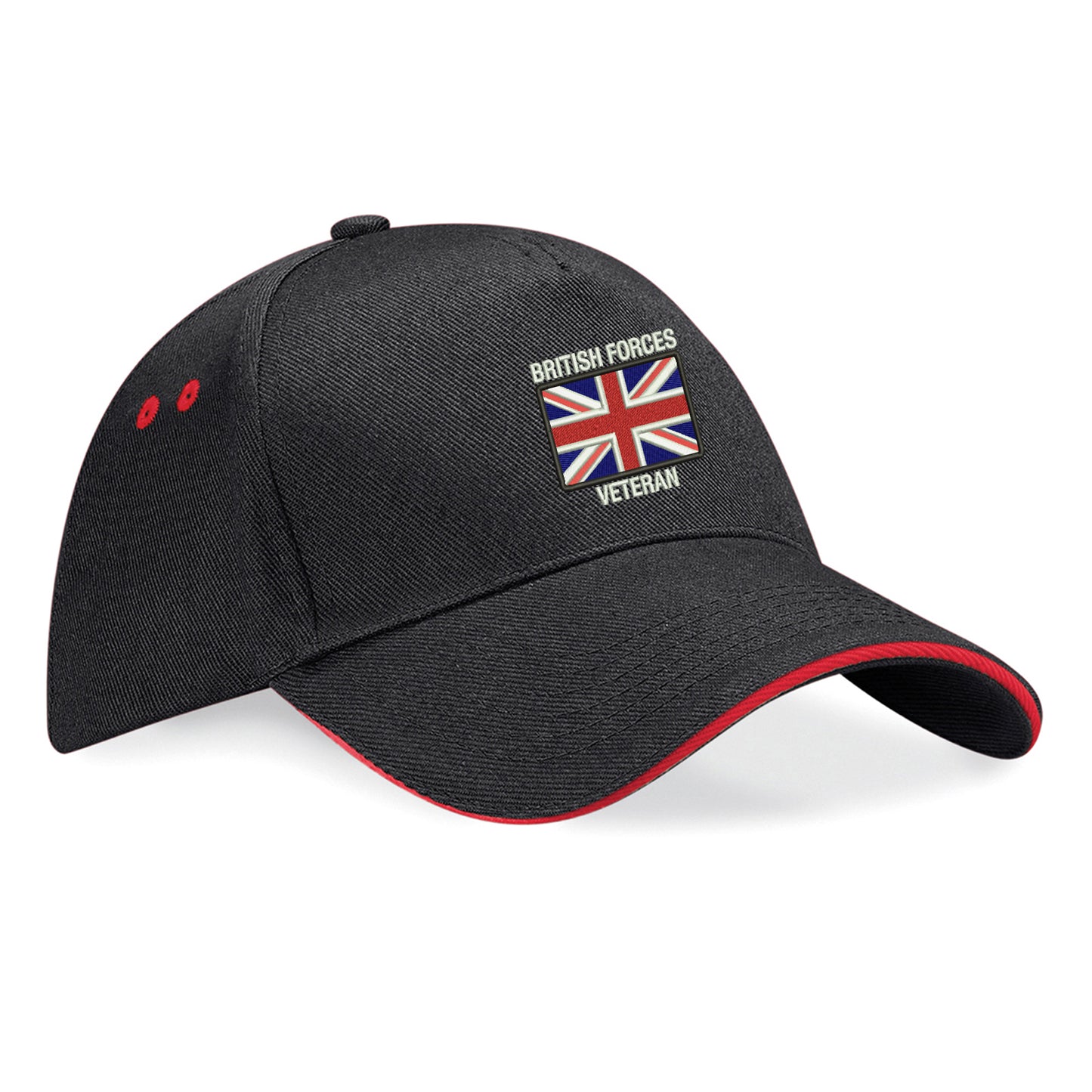 British Forces Veteran Embroidered Baseball Cap
