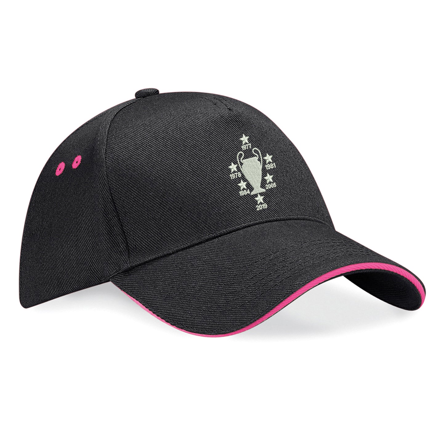 Liverpool Six Time Champions of Europe Embroidered Baseball Cap