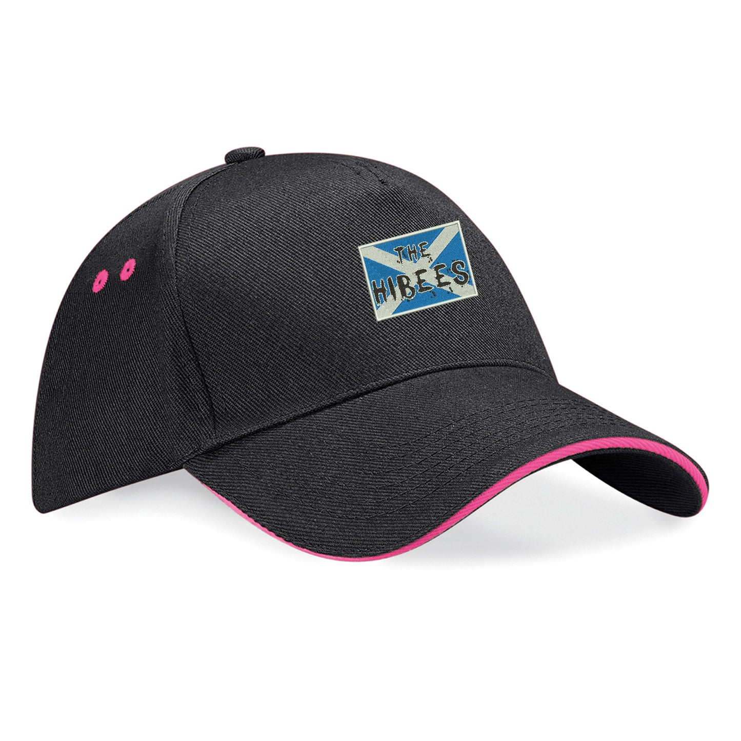 The Hibees Grunge Flag of Scotland Embroidered Baseball Cap