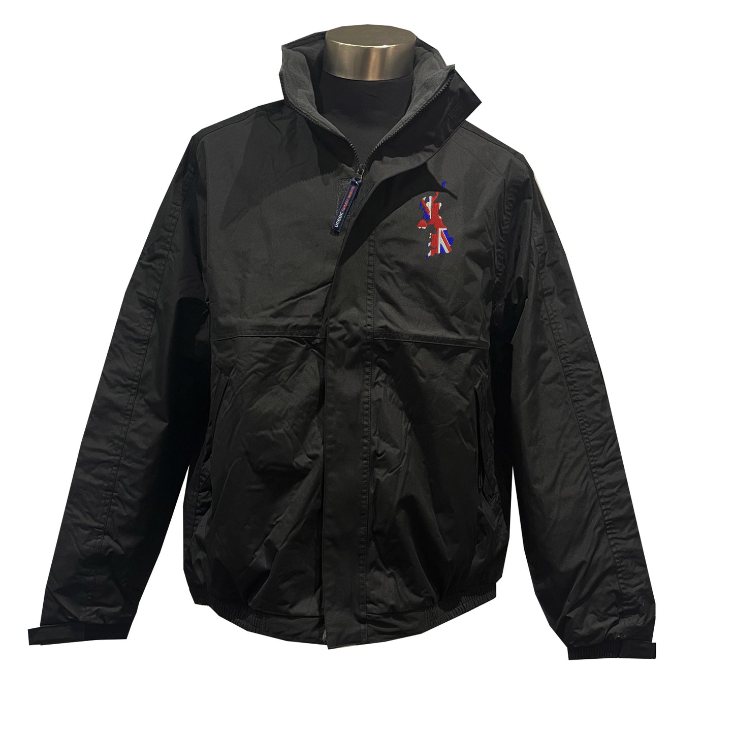 United Kingdom Flag Map Embroidered Premium Outdoor Jacket