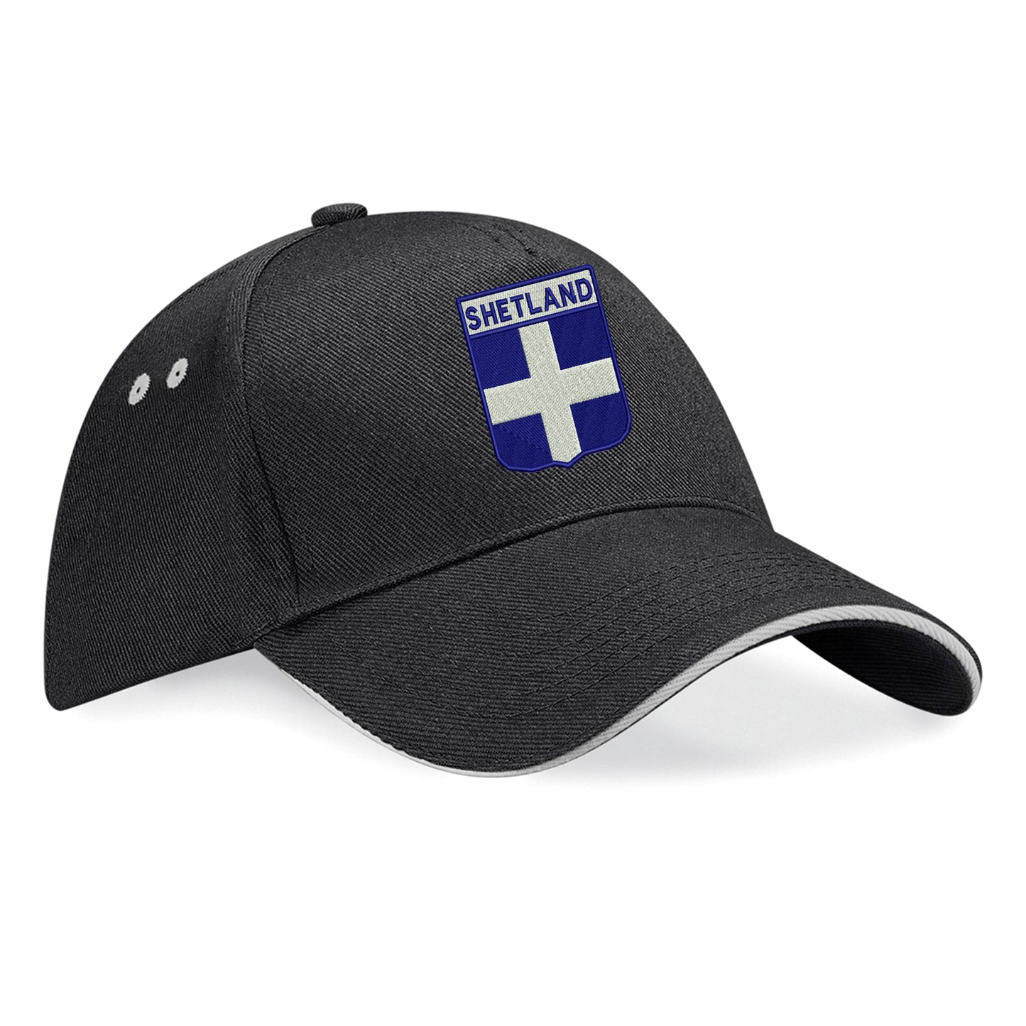Shetland Flag of Scotland Shield baseball cap
