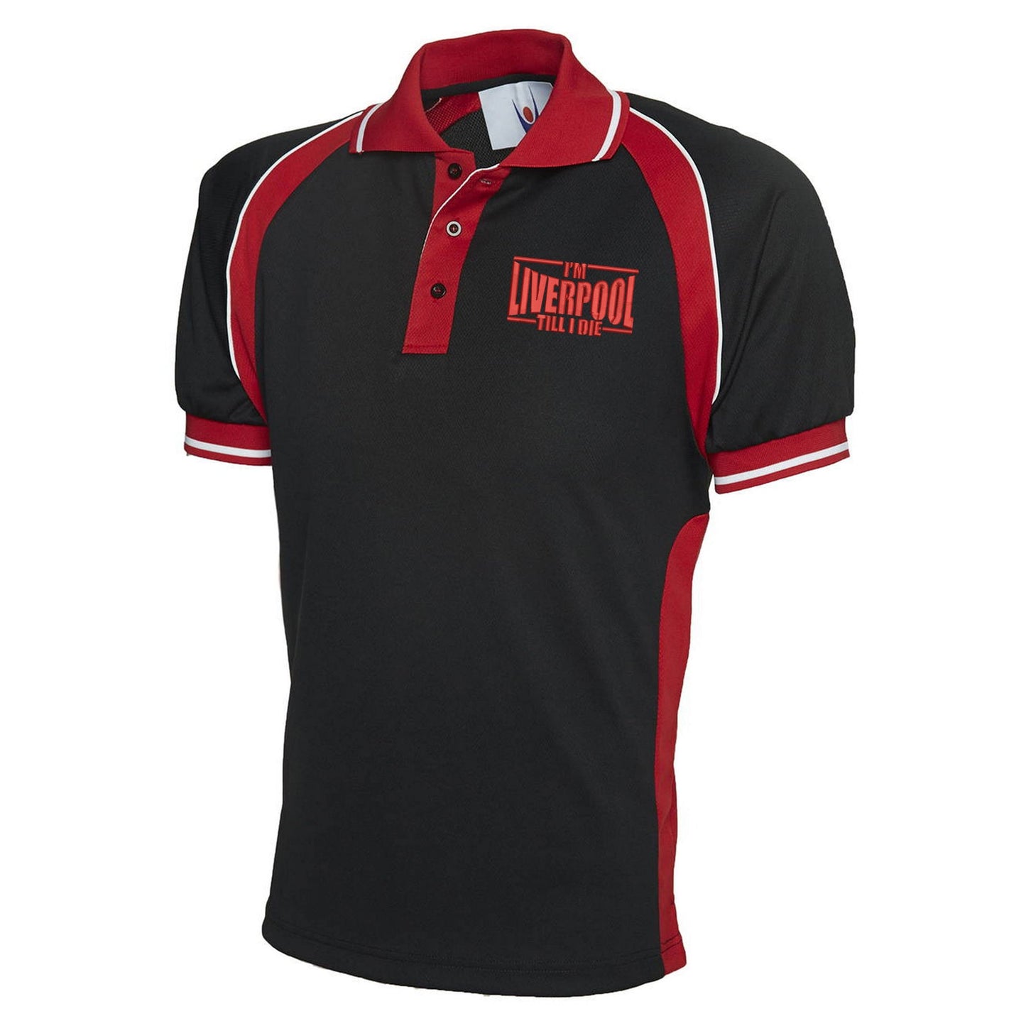 I'm Liverpool Till I Die Embroidered Polyester Sports Polo Shirt