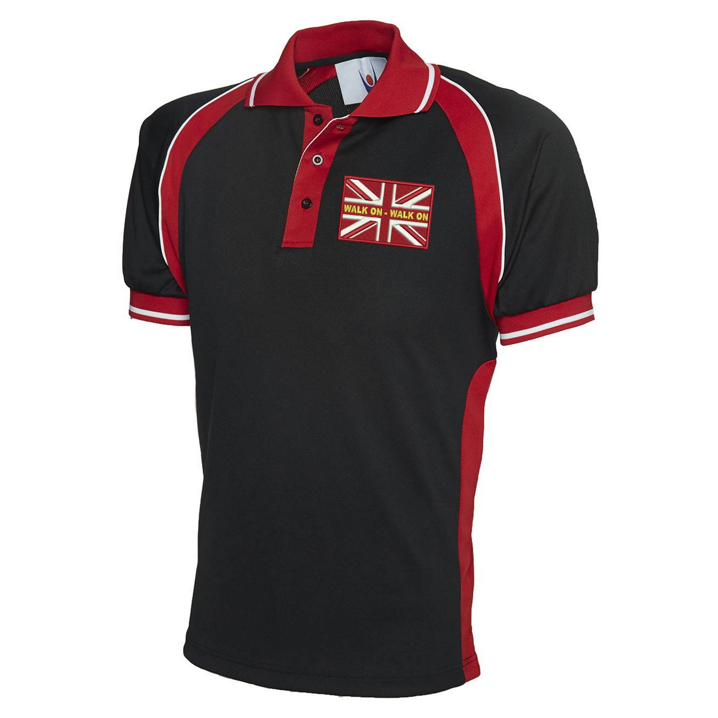 Walk On Walk On Coloured Union Jack Polo Shirt