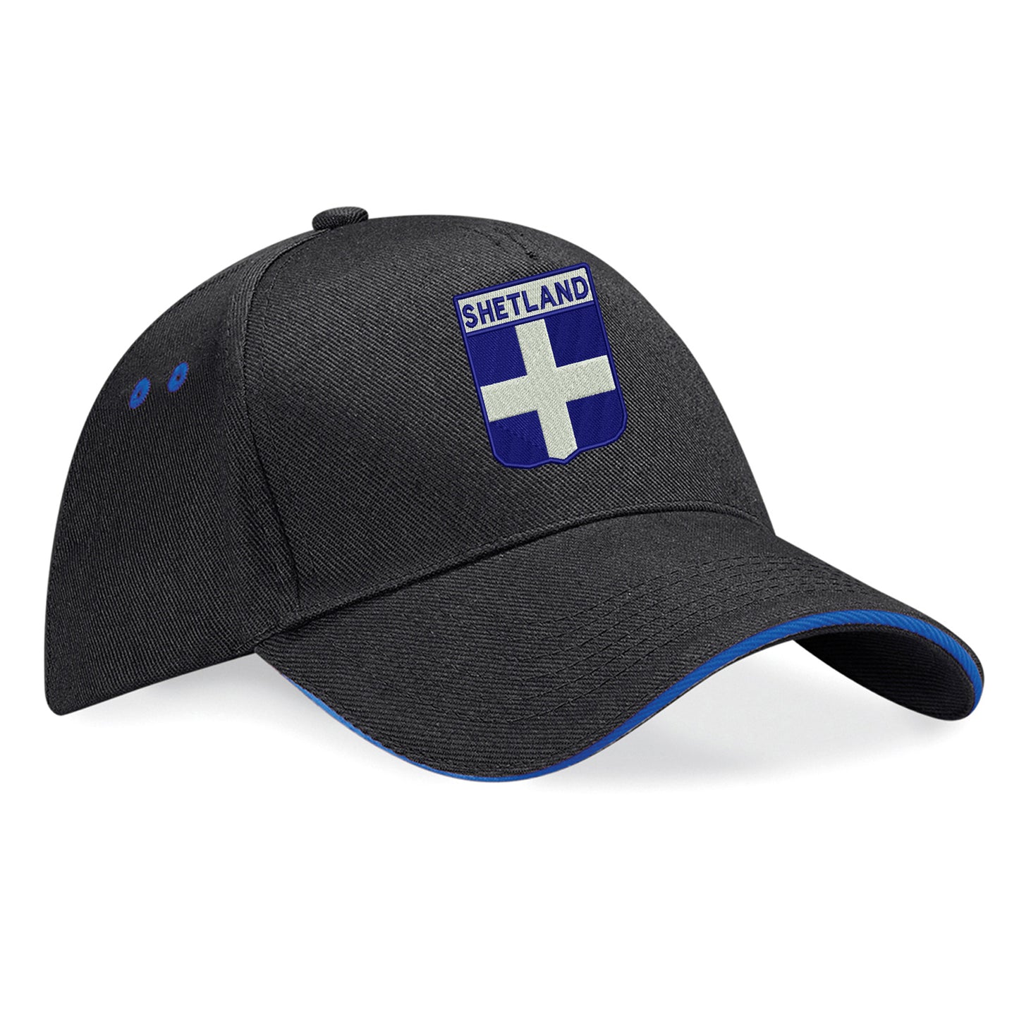 Shetland Flag of Scotland Shield baseball cap
