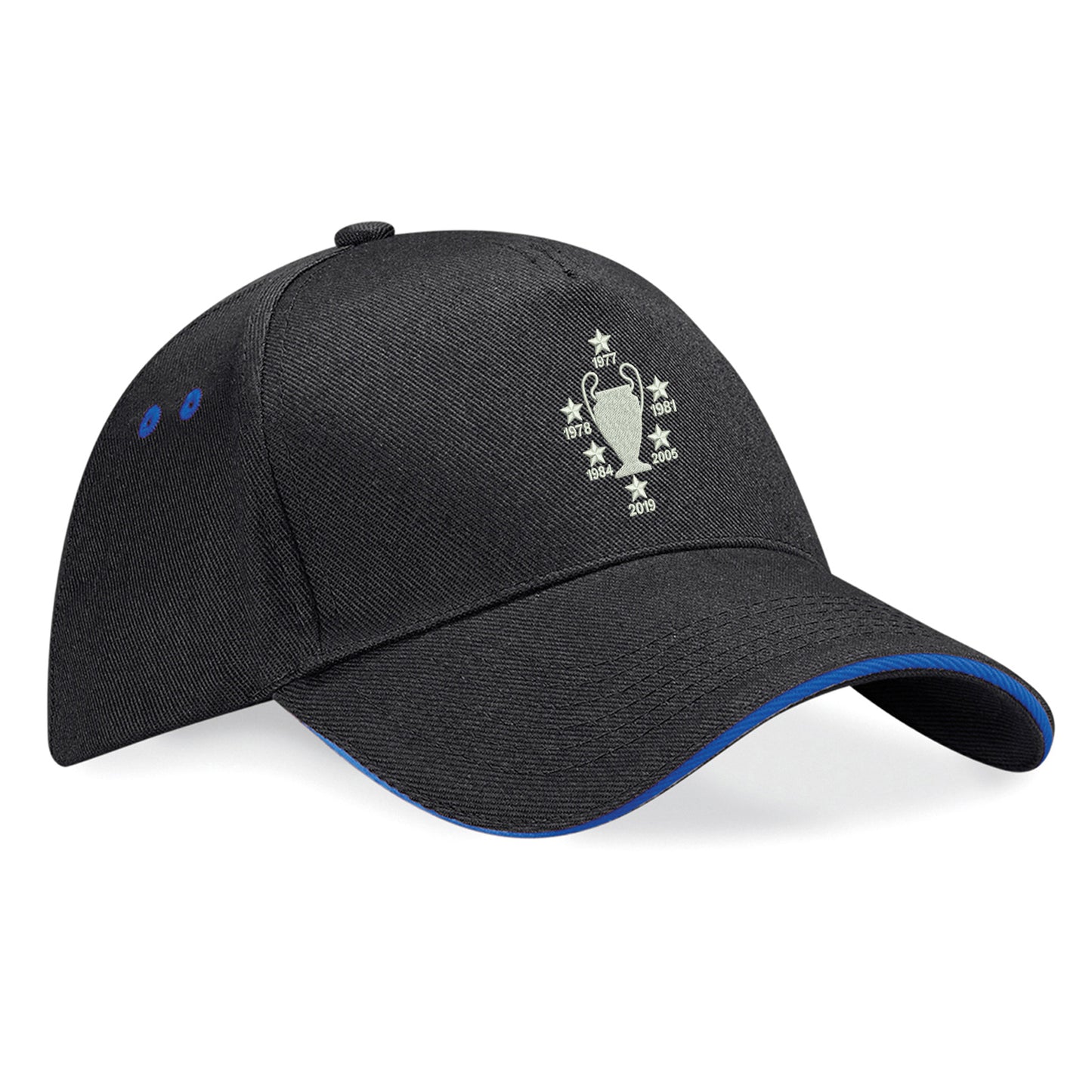 Liverpool Six Time Champions of Europe Embroidered Baseball Cap
