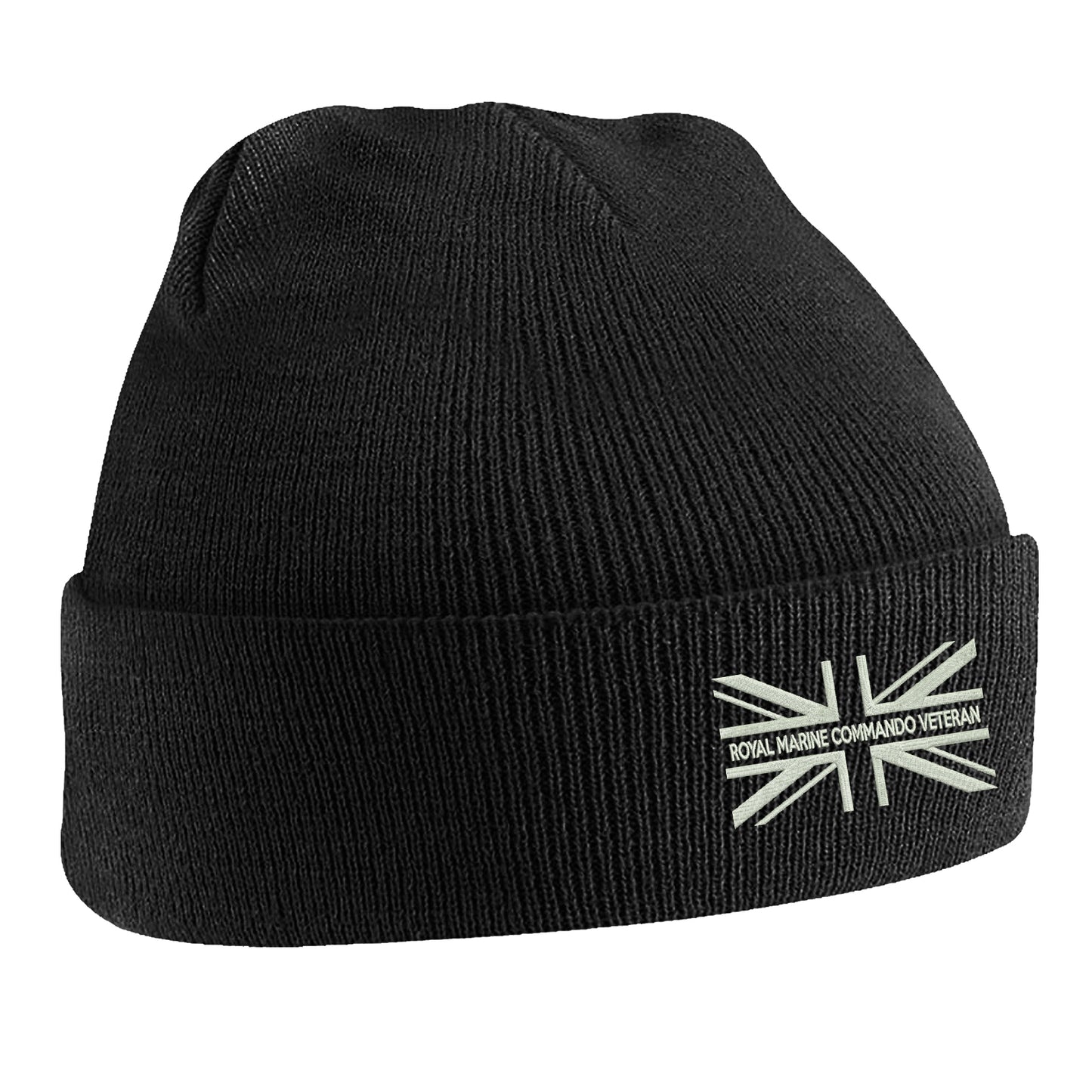 Royal Marine Commando Veteran Union Jack Beanie Hat