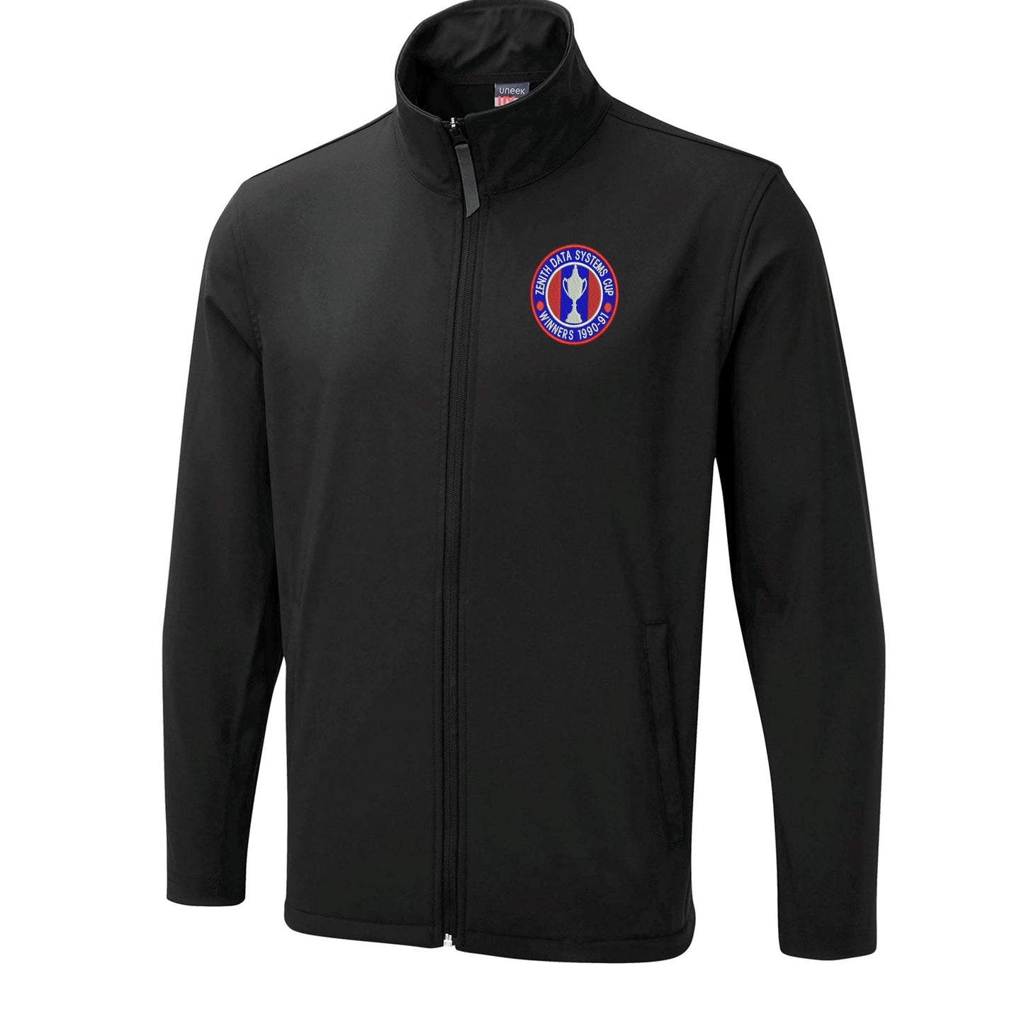 Retro Crystal Palace Zenith Data Systems Cup Winners 1991 Embroidered Lightweight Soft Shell Jacket