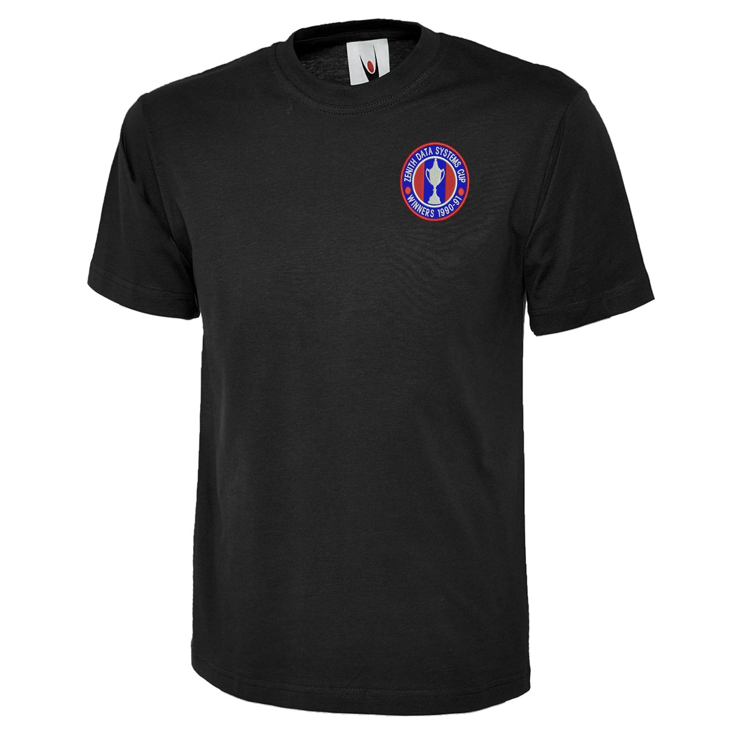 Retro Crystal Palace Zenith Data Systems Cup Winners 1991 Embroidered Classic T-Shirt
