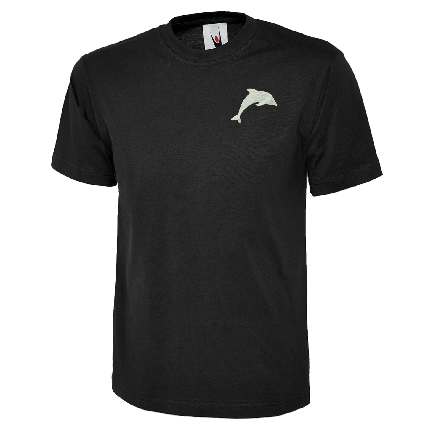 Dolphin Embroidered Classic T-Shirt