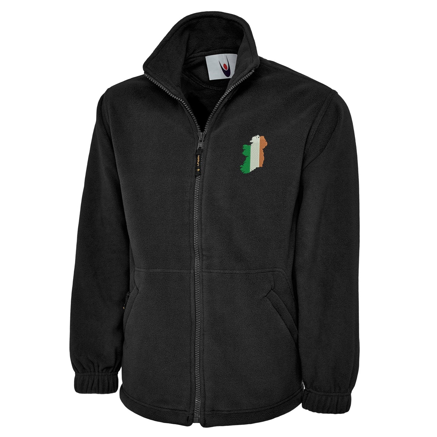 Ireland Flag Map Embroidered Premium Fleece
