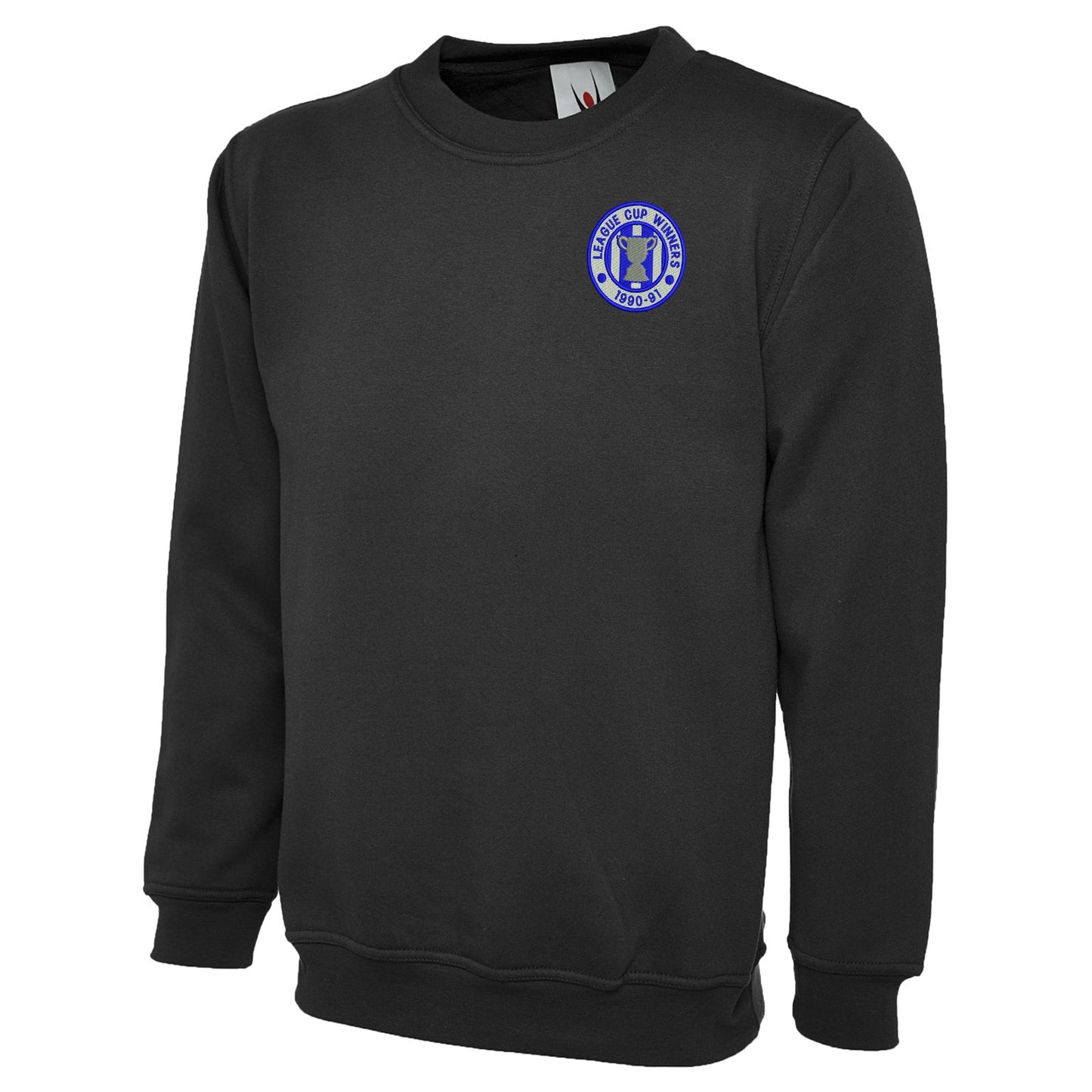 Retro Sheffield Wednesday League Cup Winners 1991 Embroidered Classic Sweatshirt